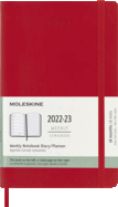 2022-23 Weekly Planner, 18m, Red, Soft, Large