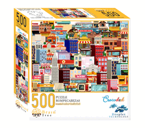 Crowded 500 Piece Puzzles for Adults-Jigsaw Puzzles-Every Piece Is Unique With Droplet Technology For Anti Glare & Soft Touch Feel-19.5Lx14.5W