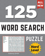Hard Expert Level Word Search Puzzle (9 Letters Words): 125 Challenging Puzzles - Activity Book