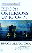 Person or Persons Unknown (Sir John Fielding)