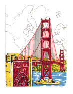San Francisco Golden Gate Handmade Journal