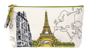 Paris Eiffel Tower Handmade Pouch