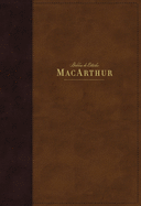 Nbla Biblia de Estudio Macarthur, Leathersoft, Caf???, Interior a DOS Colores