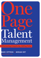 One Page Talent Management: Eliminating Complexity