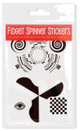 Black & White Fidget Spinner Stickers