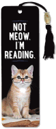 Not Meow, I'm Reading Beaded Bookmark