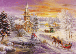 Village Church Deluxe Boxed Holiday Cards