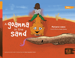 A goanna in the sand