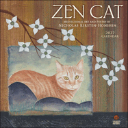 Zen Cat 2027 Wall Calendar: Meditational Art and