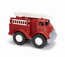 Green Toys Fire Truck - BPA Free, Phthalates Free Imaginative Play Toy for Improving Fine Motor, Gross Motor Skills. Toys for Kids