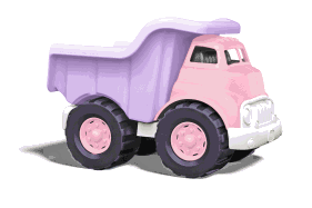 Green Toys Dump Truck in Pink Color - BPA Free, Phthalates Free Play Toys for Improving Gross Motor, Fine Motor Skills. Play Vehicles