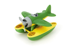 Green Toys Seaplane in Green Color - BPA Free, Phthalate Free Floatplane for Improving Pincers Grip. Toys and Games ,9 x 9.5 x 6 inches