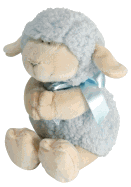 Stephan Baby Ultra Soft and Huggable Musical Praying Woolly Lamb, Blue