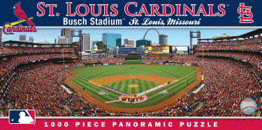 MasterPieces MLB St. Louis Cardinals Stadium Panoramic Jigsaw Puzzle, Busch, 1000 Pieces