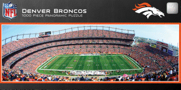 MasterPieces NFL Denver Broncos Stadium Panoramic Jigsaw Puzzle, 1000 Pieces