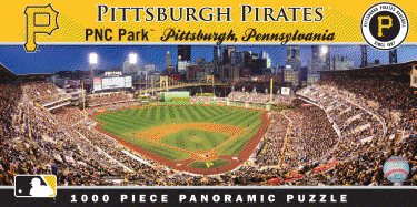 MasterPieces MLB Pittsburgh Pirates Stadium Panoramic Jigsaw Puzzle, PNC Park, 1000 Pieces