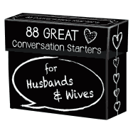 88 Great Conversation Starters for Husbands and Wives ├óΓé¼ΓÇ£ Romantic Card Game for Married Couples ├óΓé¼ΓÇ£ Christian Games, Communication & Marriage Help, Fun Anniversary or Wedding Gifts for The Couple
