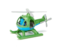 Green Toys Helicopter, Green/Blue