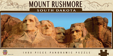 MasterPieces National Parks Panoramic Jigsaw Puzzle, Mount Rushmore, South Dakota, Photographs by Christopher Gjevre, 1000 Pieces
