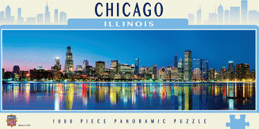 MasterPieces Cityscape Panoramics 1000 Puzzles Collection - Chicago Panoramic 1000 Piece Jigsaw Puzzle