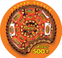 MasterPieces Shaped 500 Puzzles Collection - Shaped Reeses (Round) 500 Piece Jigsaw Puzzle