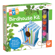 MindWare Make Your Own Birdhouse Kit - Wood Art Kit for Kids - Includes Pre-Cut Wood Pieces and Art Supplies to Assemble and Paint Your Own Bird House - Ages 5 and Up