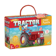 Peaceable Kingdom Shiny Tractor Floor Puzzle ├óΓé¼ΓÇ£ Giant Tractor Puzzle for Kids Ages 3 & up ├óΓé¼ΓÇ£ Fun-Shaped Puzzle Pieces ├óΓé¼ΓÇ£ Great for Classrooms