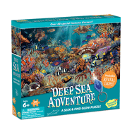 Peaceable Kingdom Deep Sea Adventure Puzzle ├óΓé¼ΓÇ£ 100-Pc. Seek & Find Glow Puzzle for Kids Ages 6 & Up ├óΓé¼ΓÇ£ Included Blacklight Reveals Hidden Items ├óΓé¼ΓÇ£ Great Family Puzzles