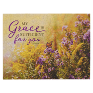 Christian Art Gifts 500 Piece Scripture Puzzle for Men, Women, & Children: My Grace is Sufficient for You - 2 Corinthians 12:9 Inspirational Bible Verse