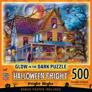 Halloween - Fright Night 500pc Glow in The Dark Puzzle