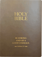 KJV Holy Bible, Be Strong And Courageous Life Verse Edition, Large Print, Coffee Ultrasoft: (Red Letter, Brown, 1611 Version) (King James Version Sword Bible)